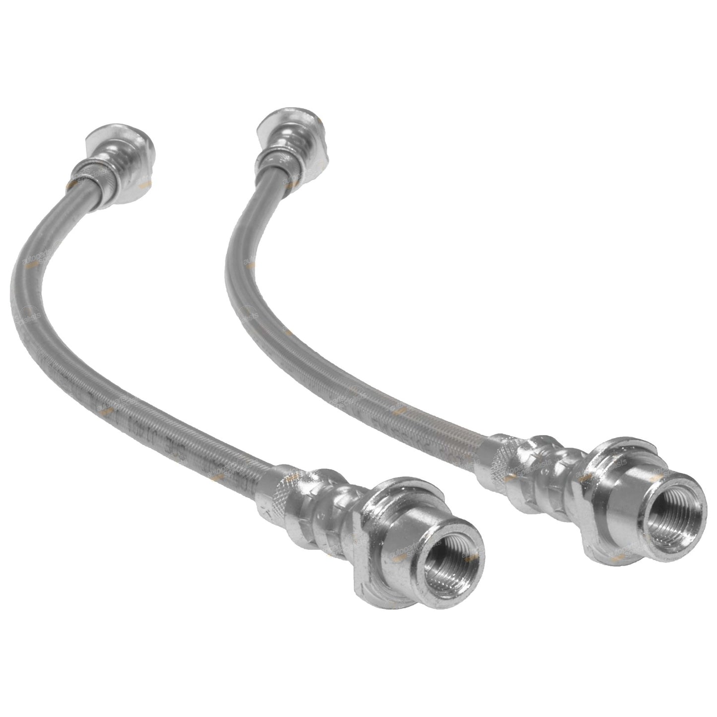 Front Extended Stainless Steel Braided Brake Hoses for Hilux (2015–2019)