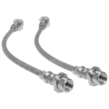 Front Extended Stainless Steel Braided Brake Hoses for Hilux (2015–2019)
