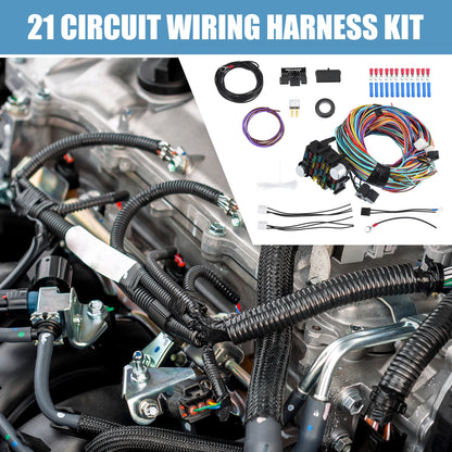 Set of 21 Circuit Wiring Harness Kit for GM Chevy Ford Truck