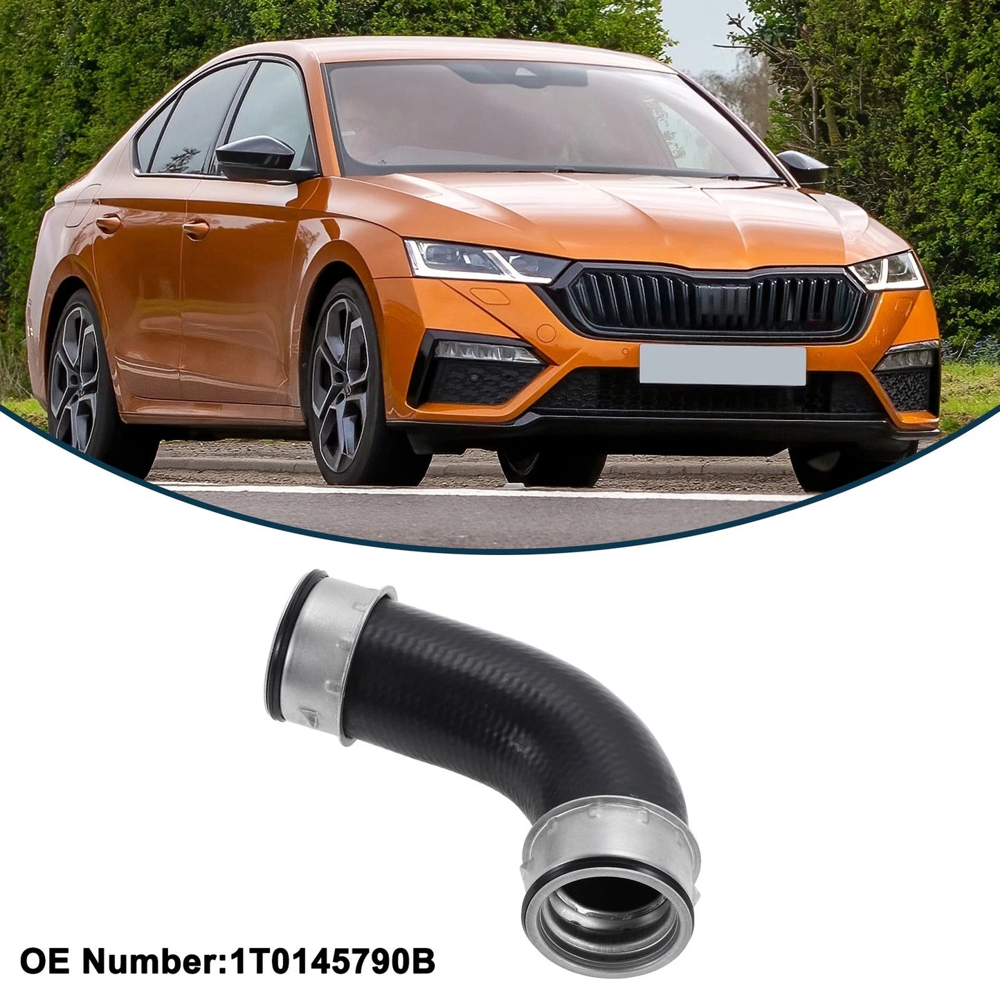 Radiator Hose for Skoda Octavia II 1.9 TDI (2004–2010) No. 1T0145790B