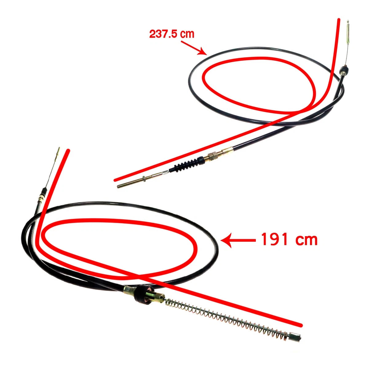 Rear Hand Brake Cables for Mitsubishi Triton Cyclone L200 (1986–1996)