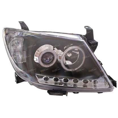 LED DRL Angel Eye Projector Headlights for Toyota Hilux (2005–2011)