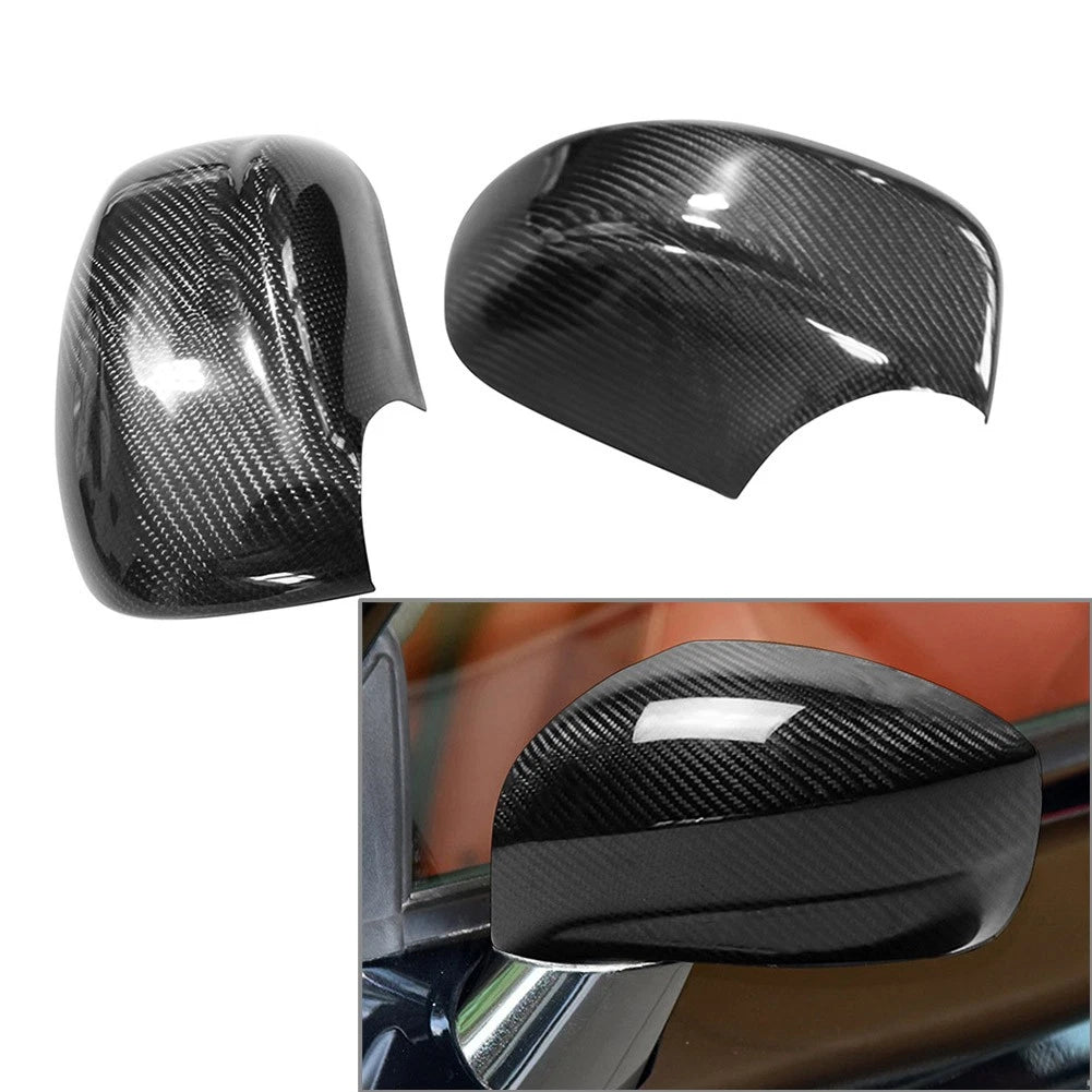 4X Carbon Fiber Manual Gear Shift Knob Cover Trim for Nissan 350Z Z33 (2003–2009)