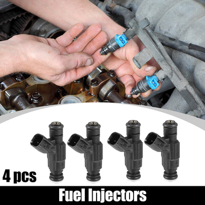 Set of 4 Fuel Injectors for Mini One Cooper (2000–2008)