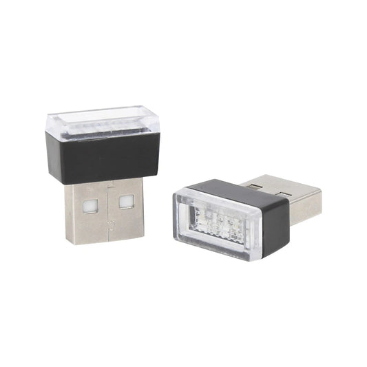 2X USB LED Ambient Light Bulbs for Universal Car Interior (2010–2023)