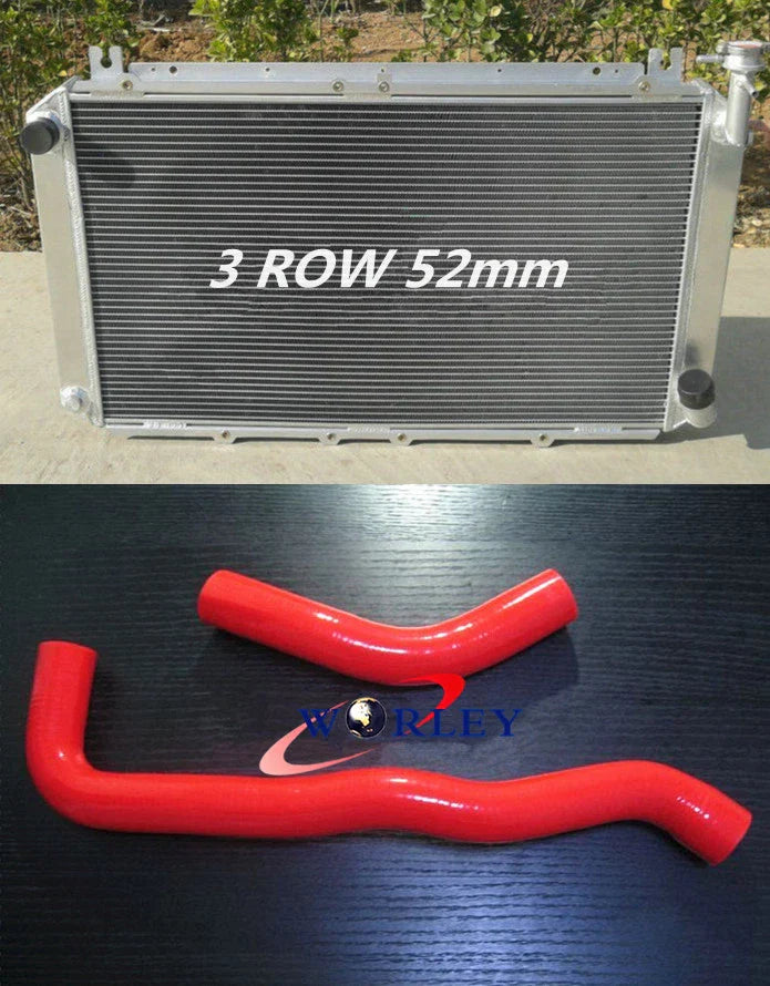 Aluminum Radiator + Hose Kit for Nissan Patrol Y60 4.2L Petrol (1987-1997)