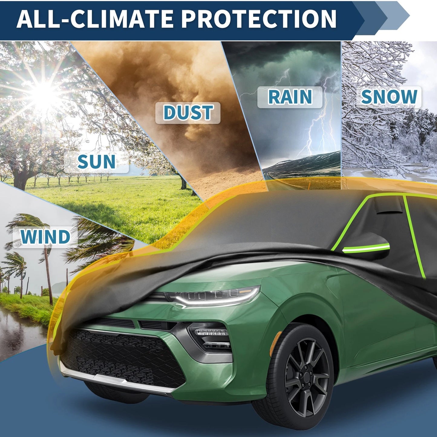 Waterproof All Weather Car Cover for Kia Soul (2010–2023)