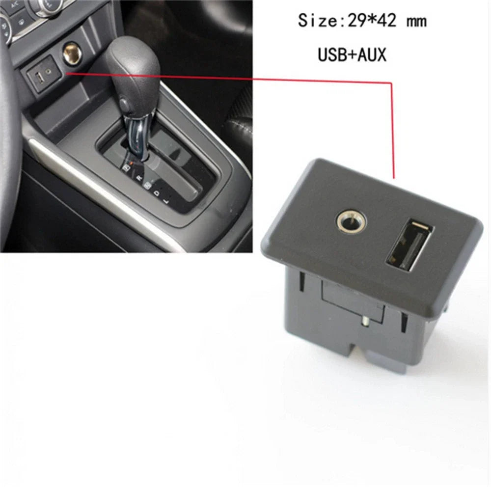 USB & AUX Interface Panel Socket for Nissan Versa Note & Versa (2015-2017)