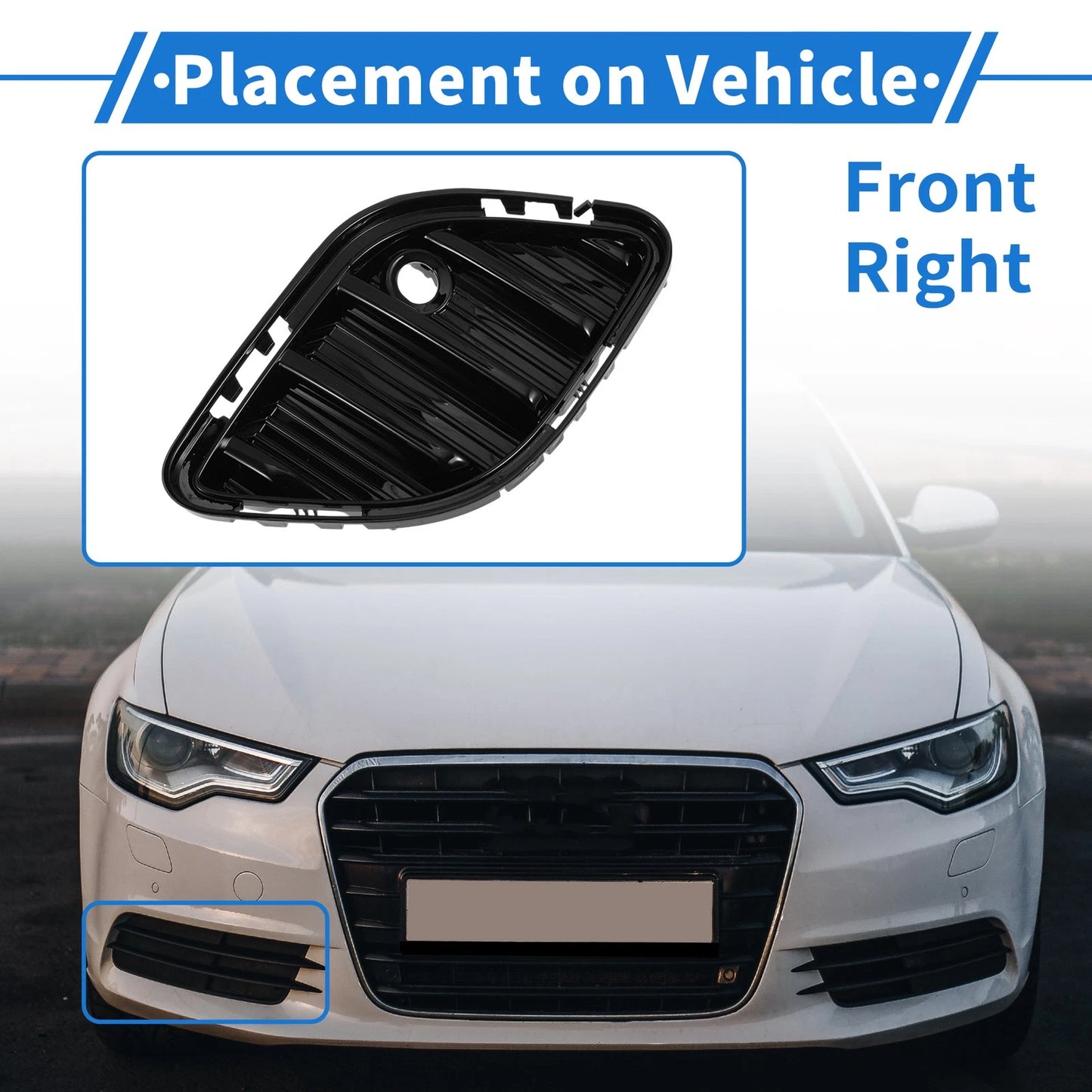 1 Pc Fog Light Grill for Buick Envision (2021–2023) No. 84934333 Black