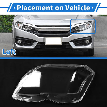 1 Pcs Headlight Lens Cover for Mercedes-Benz GLK (2009–2012)