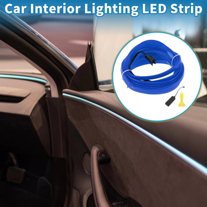 LED Strip Neon Wire Lighting for Car Interior (Battery Box 3V)