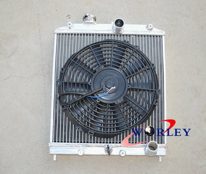 Alloy Radiator & Fan for Honda Civic EK EG B16 B18 32mm (1992-2000)