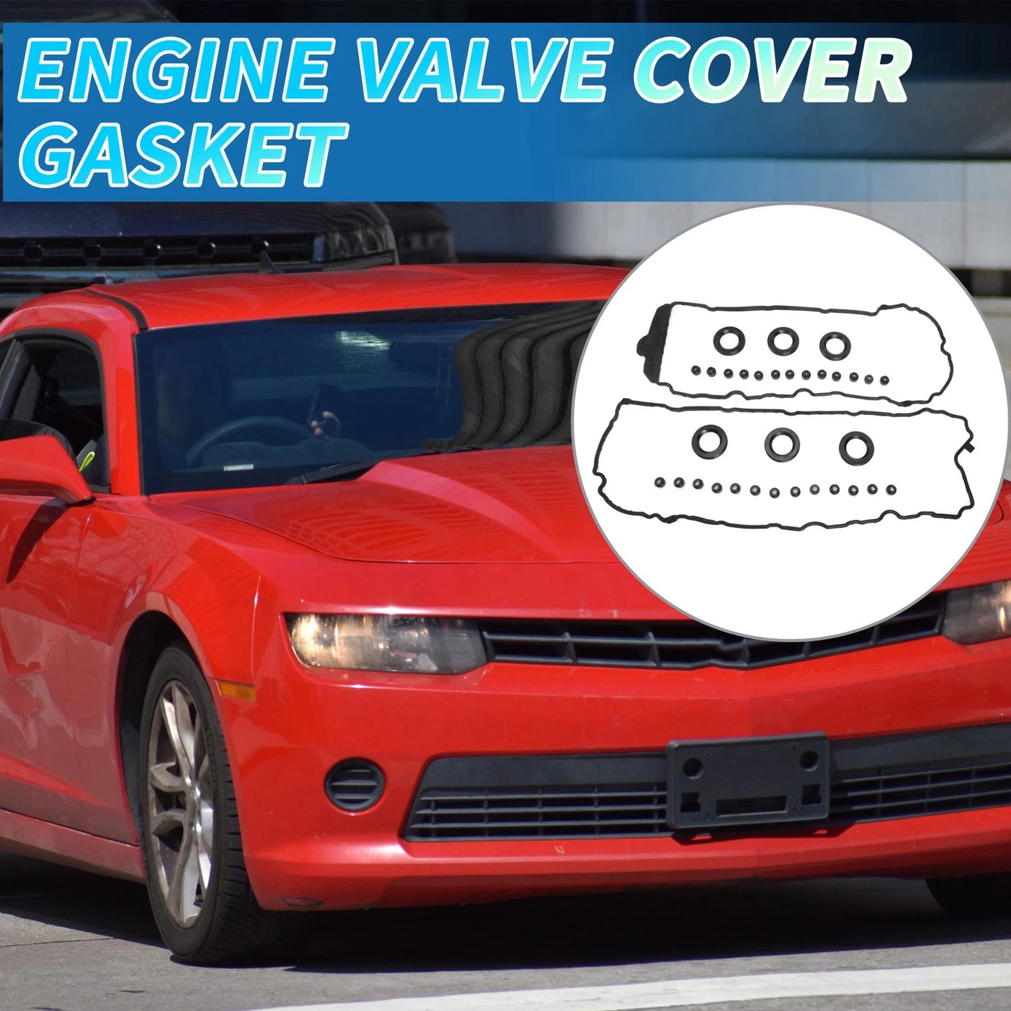 Set of 1 Valve Cover Gasket No.VS50808R/12595107 for Chevrolet Camaro (2010–2015)