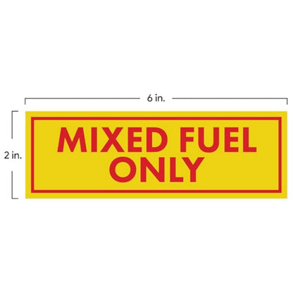 Set of 4 Fuel Only Vinyl Stickers for Truck (Gasoline, Oil, 2-Stroke)