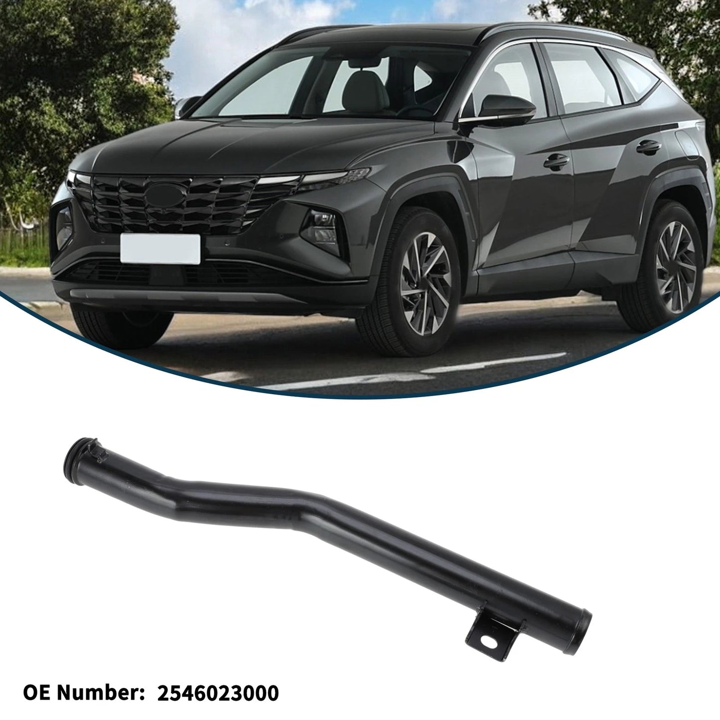 Radiator Hose No. 2546023000 for Hyundai Tucson (2005–2009)