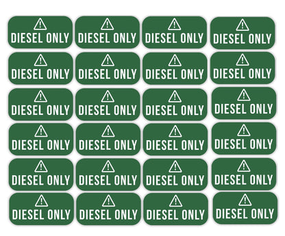 24x Diesel Only Sticker for Truck (Gasoline Tank Decal)