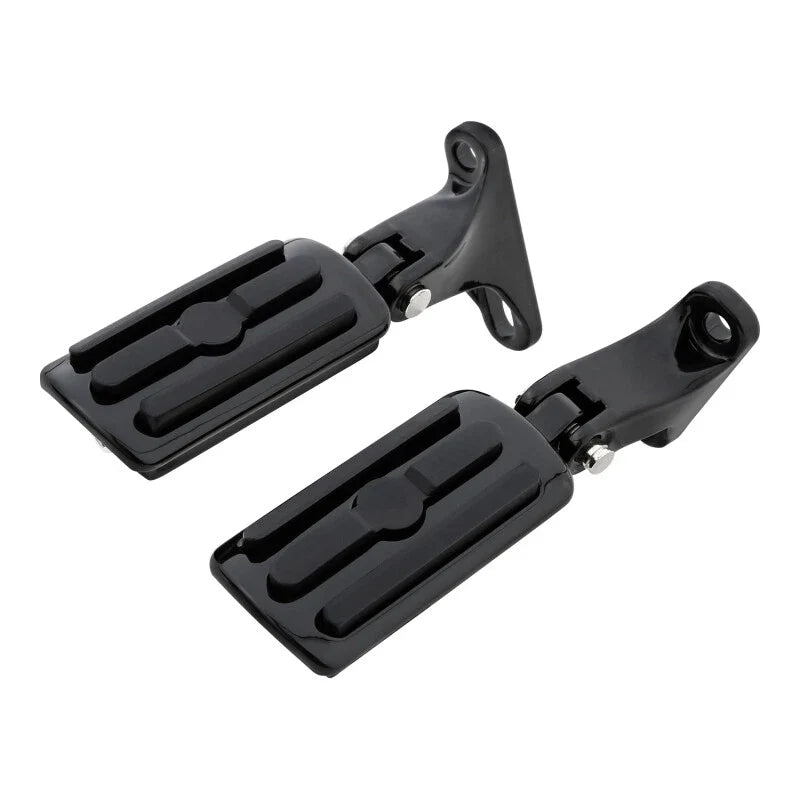 Black Rear Passenger Footpegs for Harley Street Glide (1993-2025)