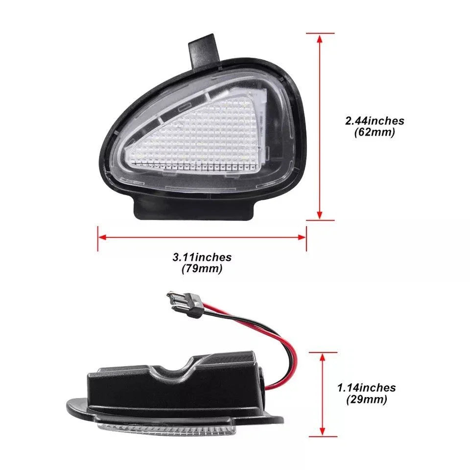 LED Side Under Mirror Puddle Courtesy Lights for Golf Mk6