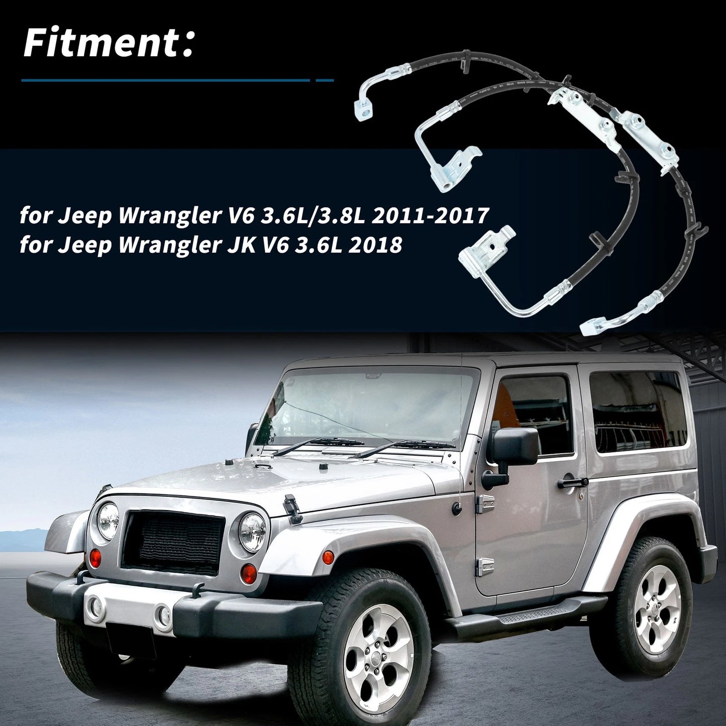 A/C Discharge Line Hose for Jeep Wrangler V6 3.6L/3.8L (2011–2017) No.H621749