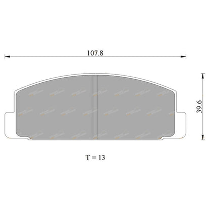 Rear Disc Brake Pads Set for Mazda 323/6 RX7 (1986-2010)