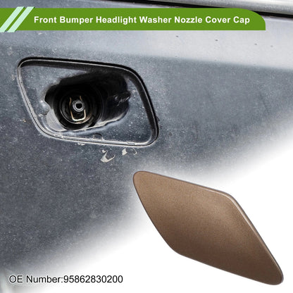 Washer Nozzle Cover Cap for Porsche Cayenne 2011-2014 (2 x Brown)