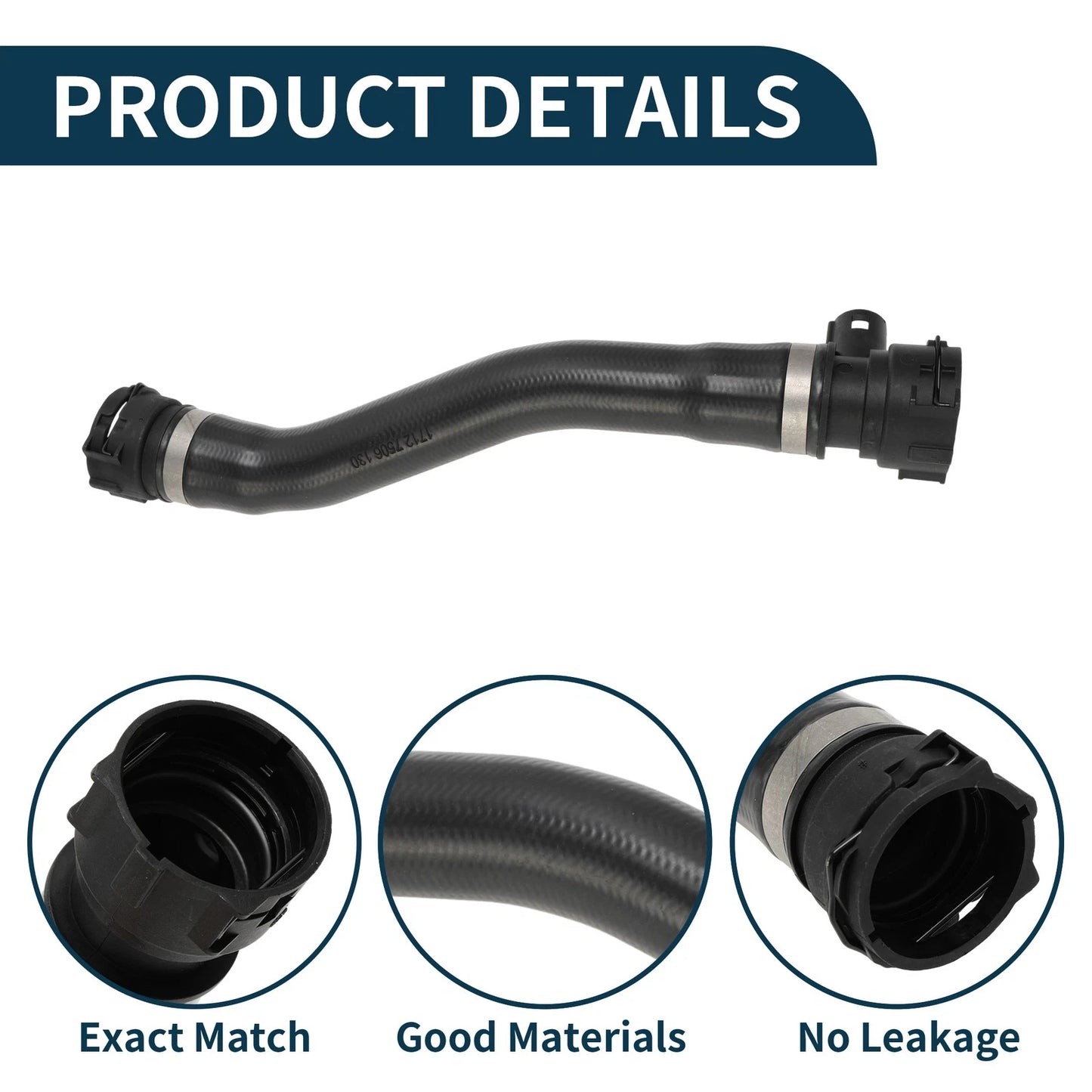 Radiator Hose No. 17127506130 for BMW 3 Series (E46) 318i (2001–2005)