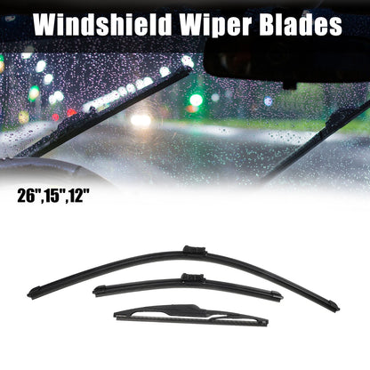 3X Wiper Blades Set for Ford Fiesta MK7 (2008–2016)