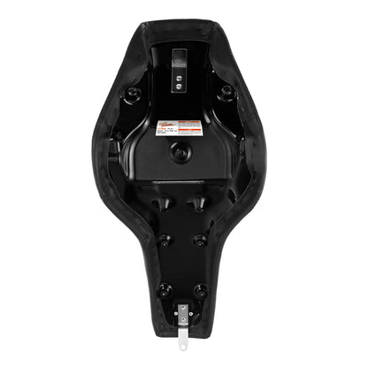 Black Driver Rider Passenger Seat for Harley Softail Street Bob (2018-2025)