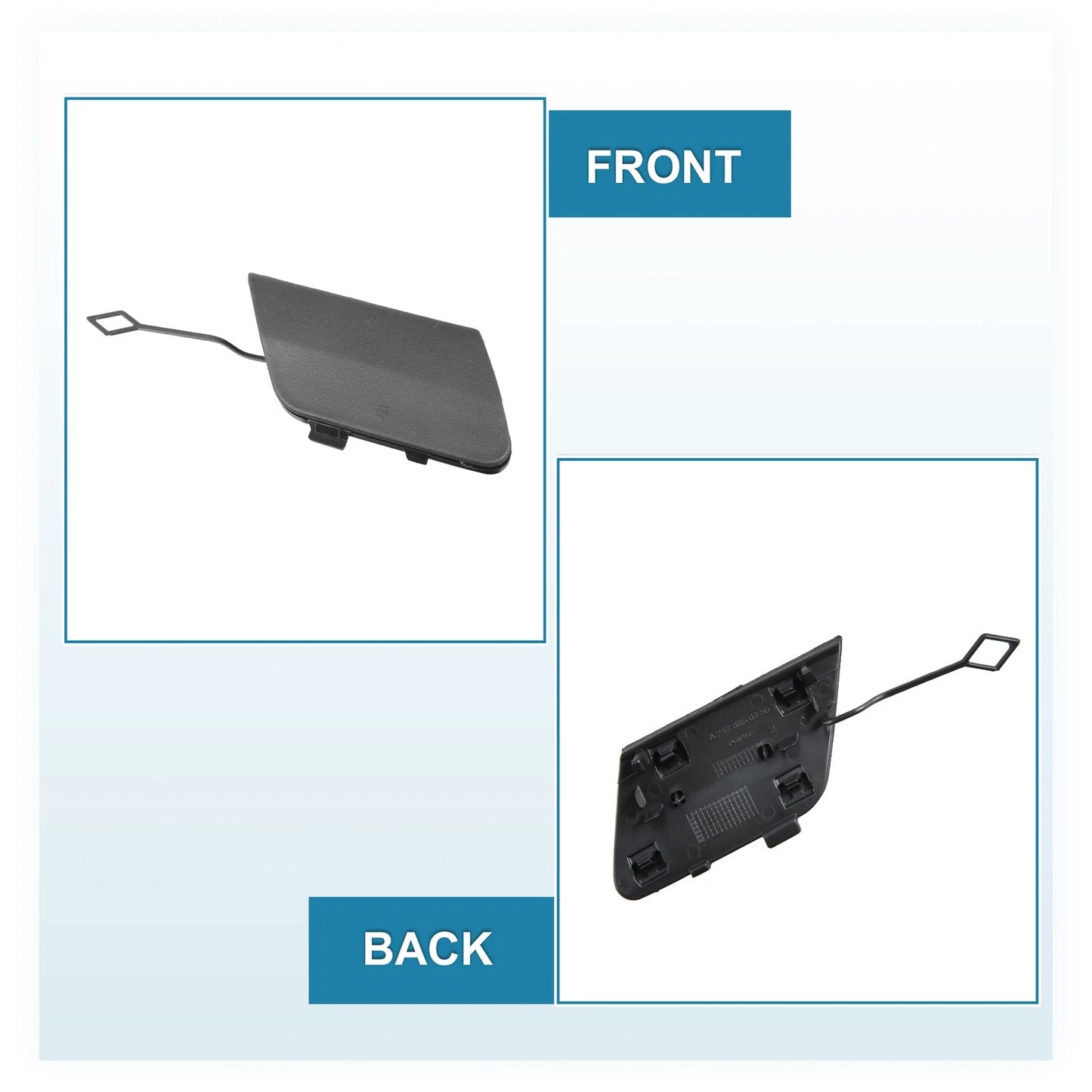 Tow Hook Cover for Mercedes-Benz E200 (2014–2016) 2128850356 Black