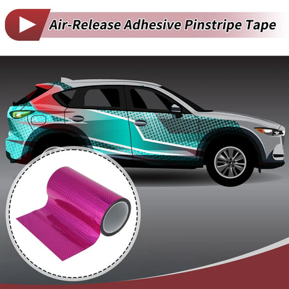 Pinstripe Tape 200mmx50m for Car Motorcycle Boat Laser Purple (1 Pcs)