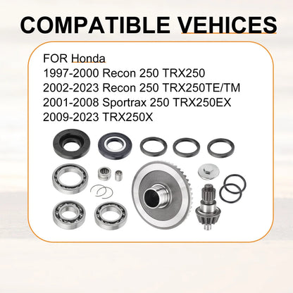 Rear Diff Pinion Ring Gear Bearings for Honda Recon TRX250