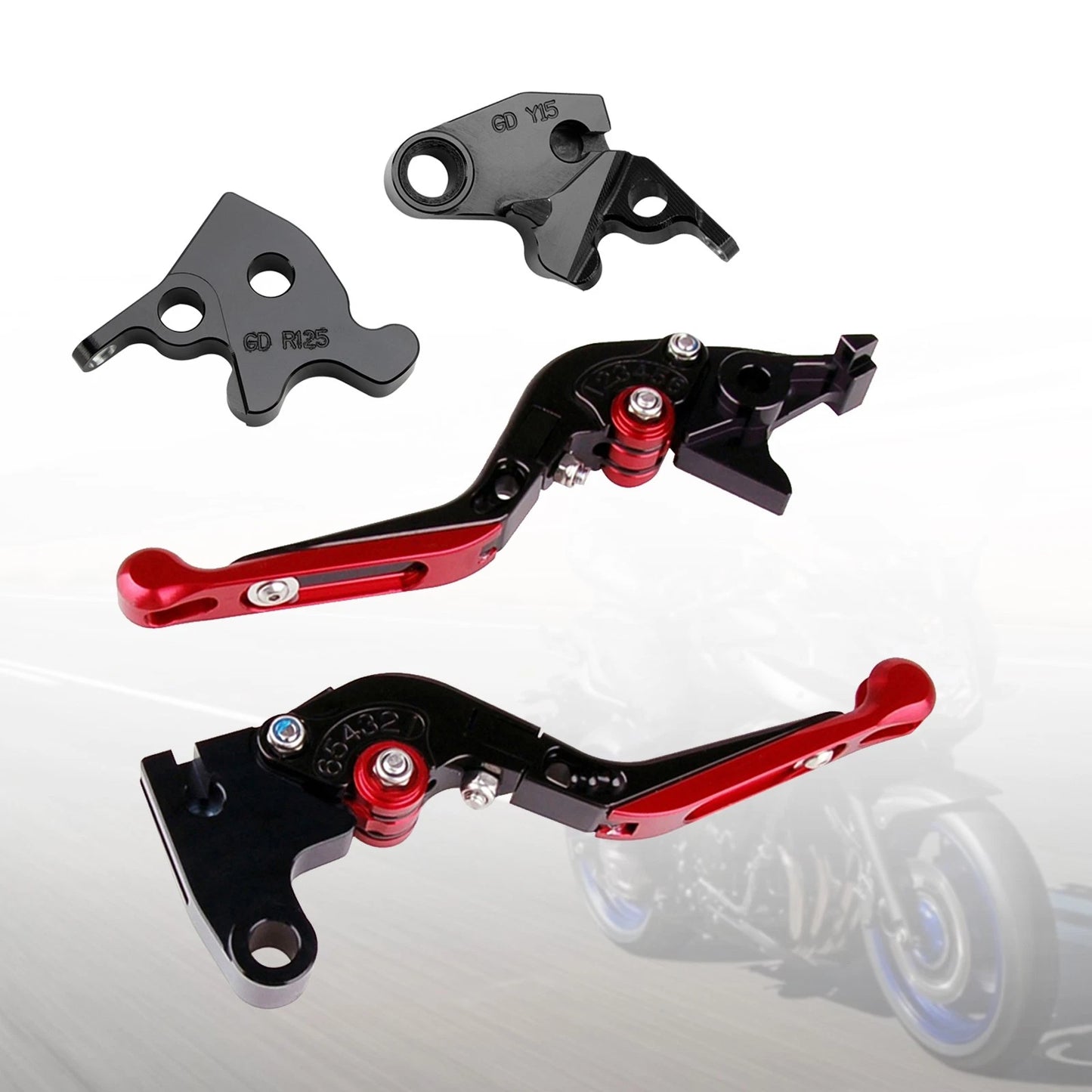 CNC Folding Foot Pegs for Universal Motorcycle (Green)