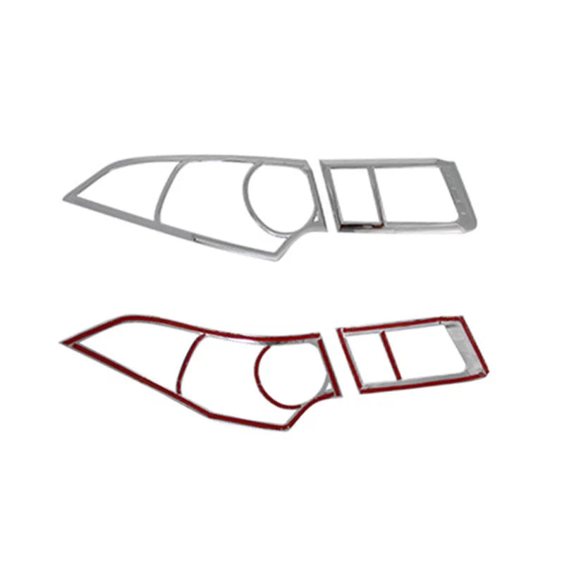 4X Chrome Rear Tail Light Lamp Cover Trim Decor for Acura TSX (2009–2014)