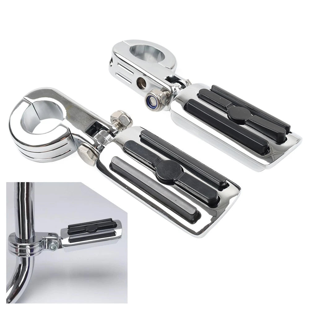 1.25" Highway Engine Guard Foot Pegs for Harley Touring Road King Street Glide