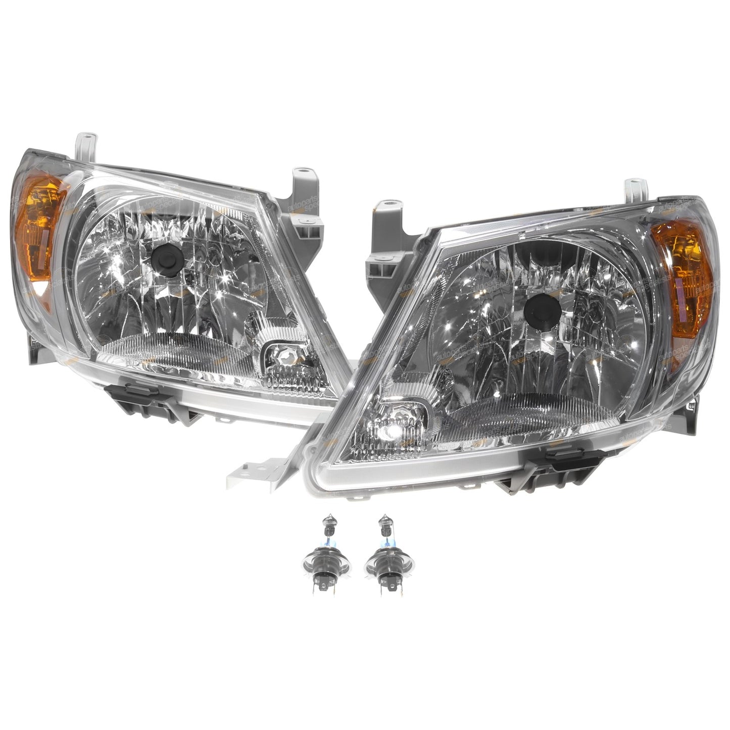 2X Replacement Headlights for Toyota Hilux (2005–2008)