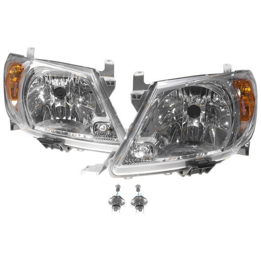 2X Replacement Headlights for Toyota Hilux (2005–2008)