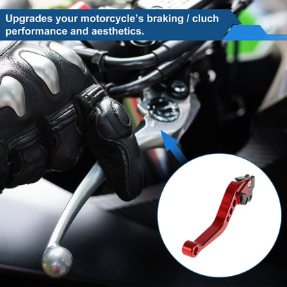 Adjustable Short Brake Clutch Lever Set for Yamaha YFZ 450 (2003–2006) Red