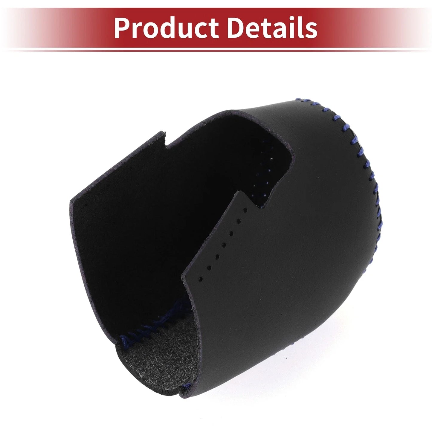 Car Gear Shift Knob Cover for Honda HR-V 2023-2024 Black Carbon Fiber Blue