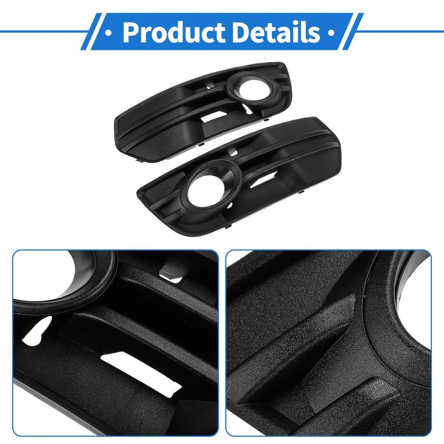 Set of 2 Fog Light Grills AU1038108 for Audi Q5 (2009–2012)