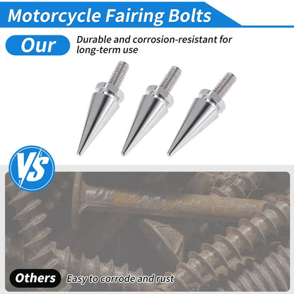 Windshield Bolts for Harley Davidson Street Glide (1996–2013) Electroplated