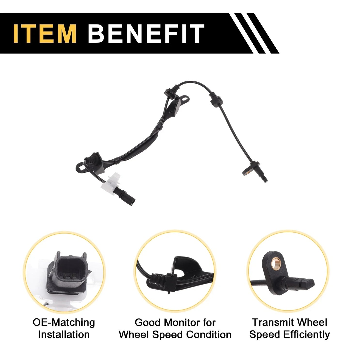 ABS Wheel Speed Sensor for Honda Jade (2015-2020) 1 x Rear Left