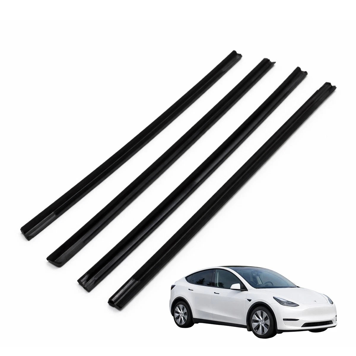 Set of 4 Window Belt Mouldings for Tesla Model Y (2020–2025)