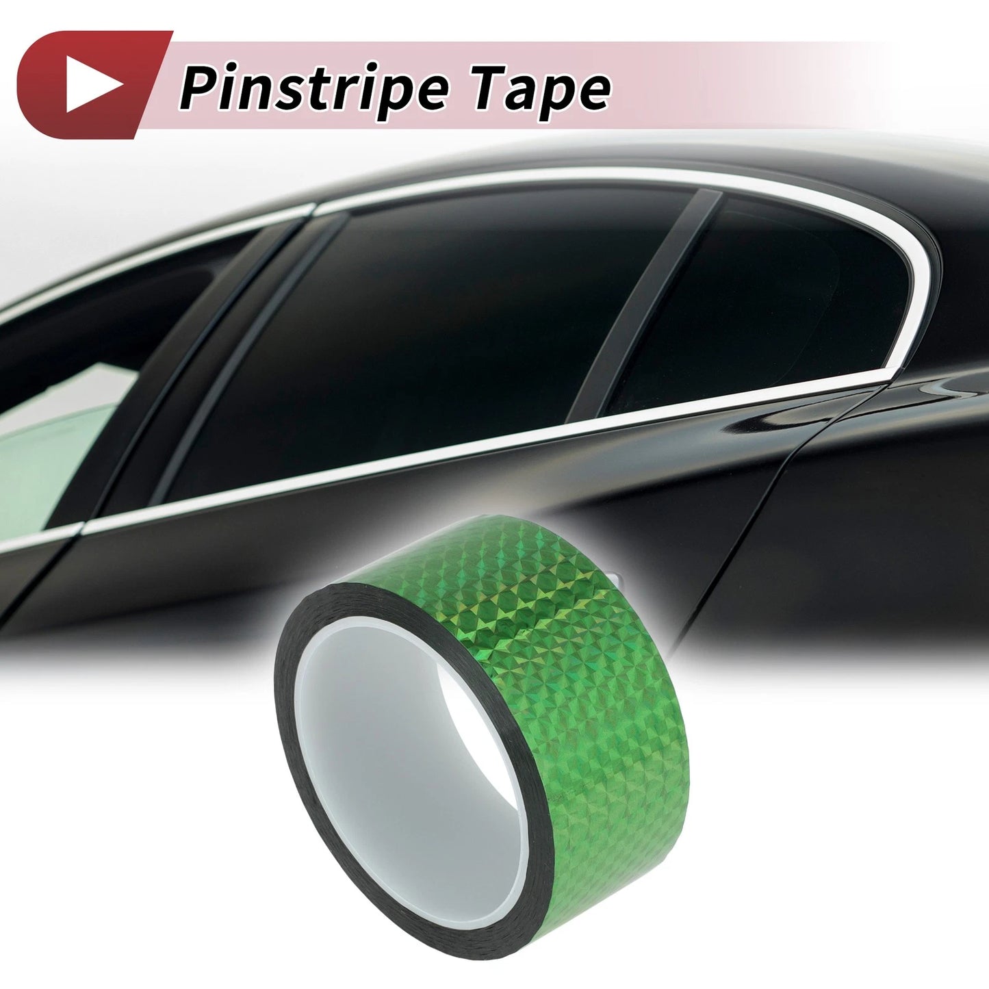 Pinstripe Tape 45mmx50m for Car Motorcycle Boat Laser Green (1 Pcs)