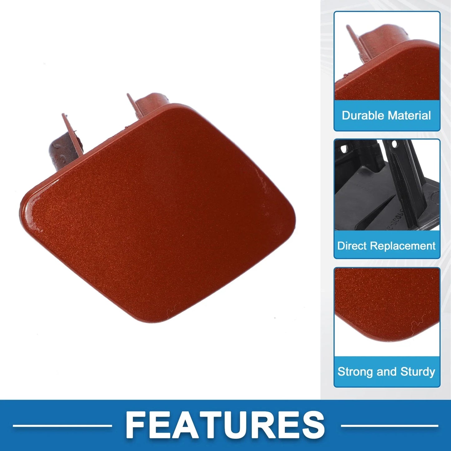 Red Front Right Side Bumper Headlight Washer Nozzle Cover Cap for BMW 1 Series