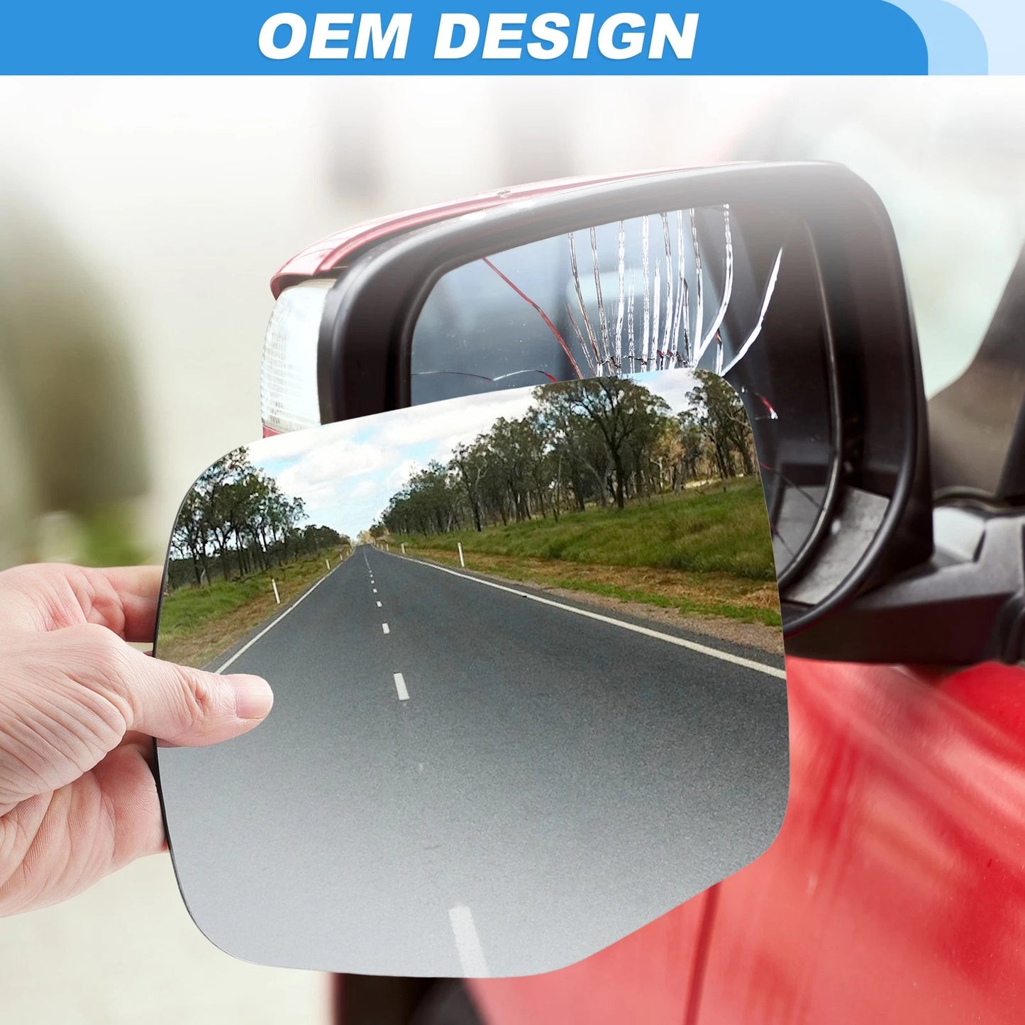 Heated Mirror Glass for Honda Pilot (2016–2022) Left Side No. 76254T6ZA21