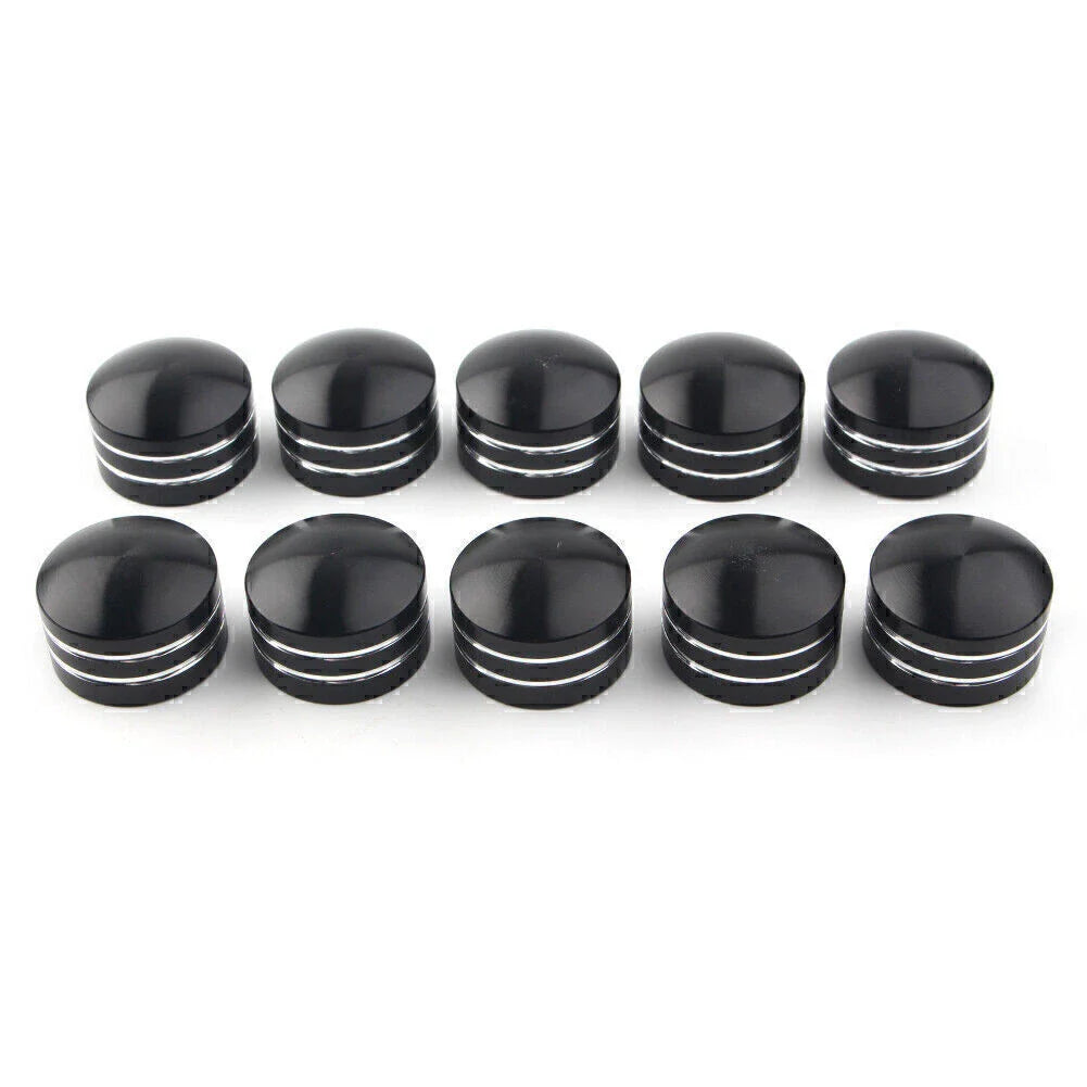 9mm Motor Bolt Topper Caps Covers for Harley Dyna V-Rod (2006-2017) - 10PCS