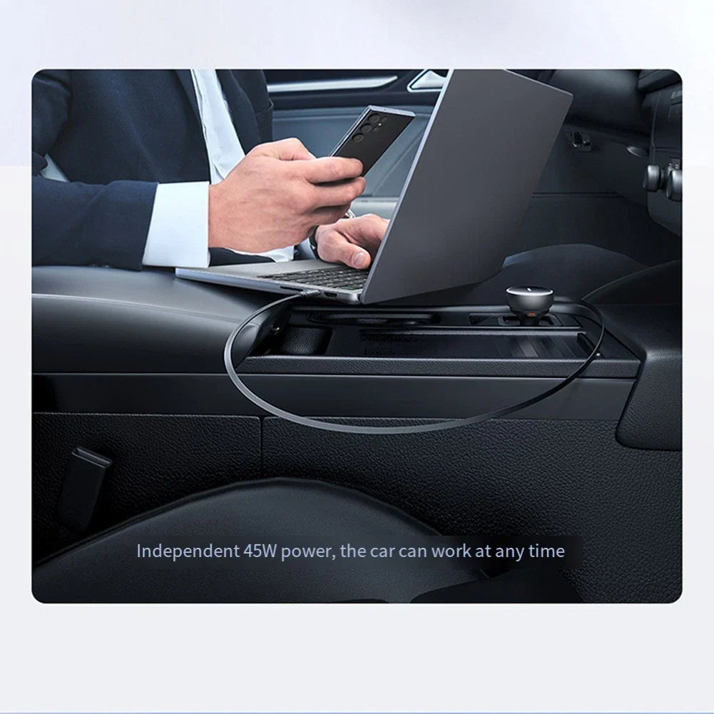 Car Charger Set with Dual Cables for Efficient Power Delivery