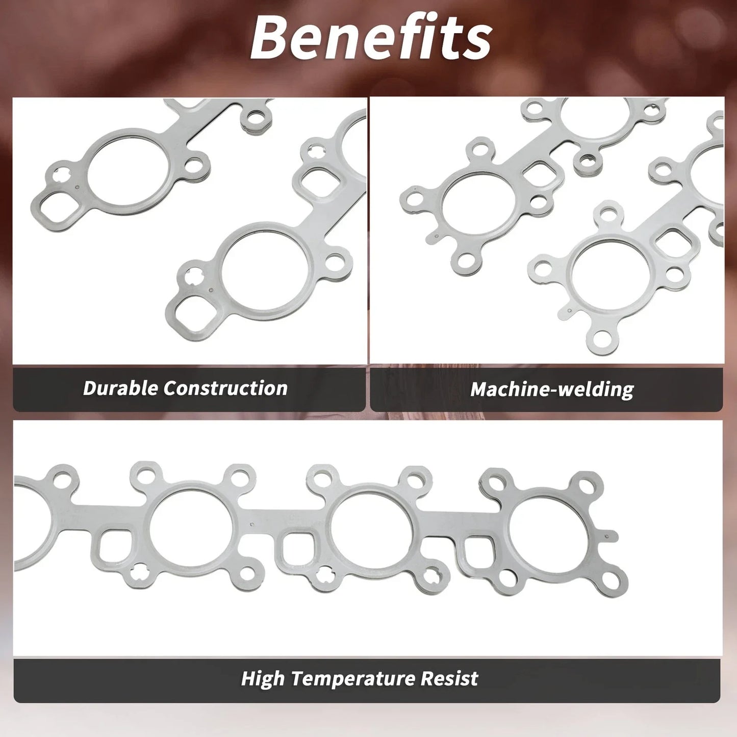 2 x Exhaust Manifold Header Gaskets for Toyota Land Cruiser (2008-2021)