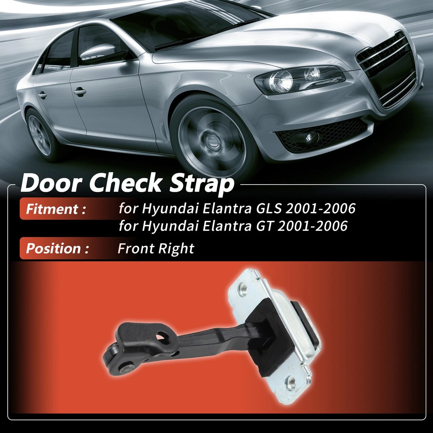 Front Right Door Check Strap for Hyundai Elantra GLS (2001–2006) No.793902D000