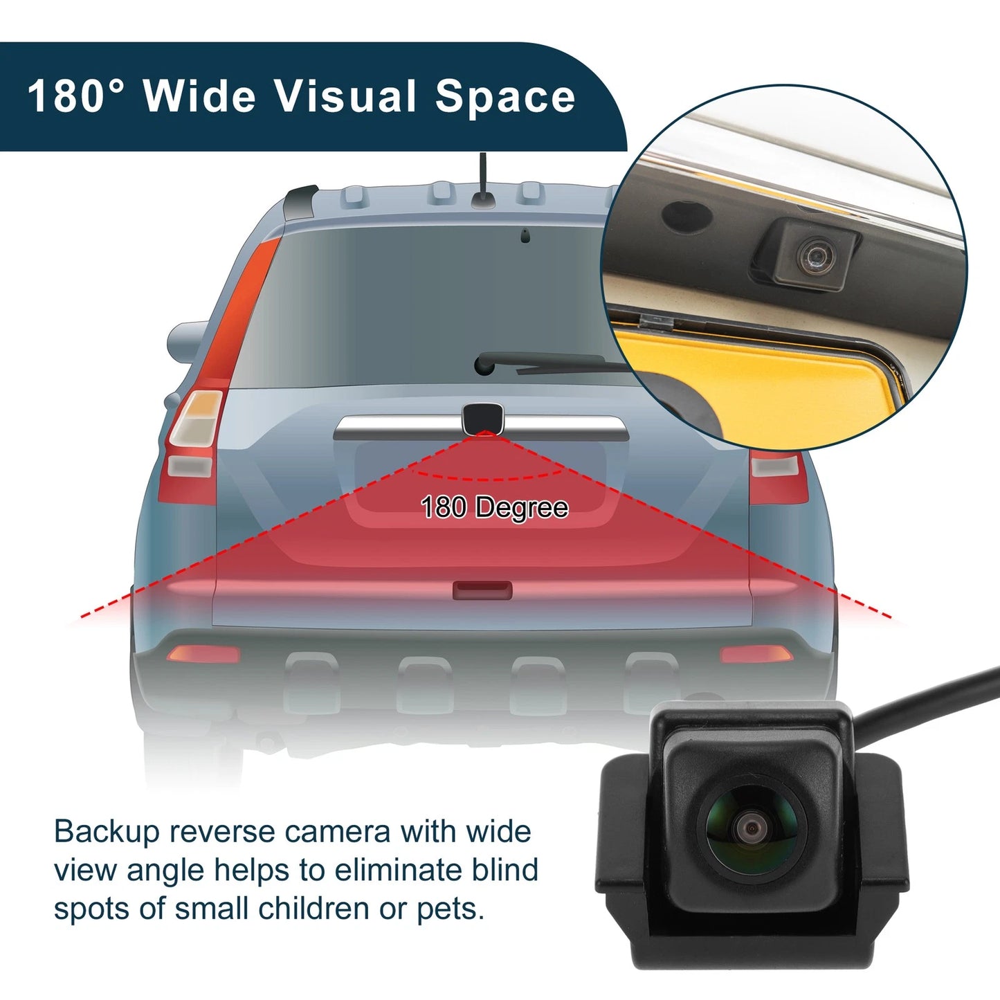 Rear View Camera for Honda Civic FK7 (2021–2022) 120-180 Degree